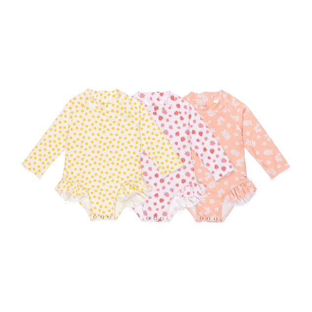 First Light Ruffle One - Piece - First Year Bundle - Sunnaroo