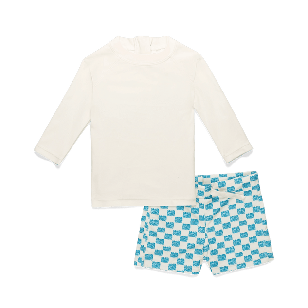 Daybreak Rash Guard Set - Cream - Sunnaroo